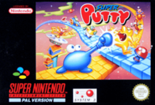Super Putty box art for Super Nintendo